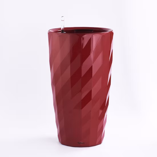 Factory Directly Sale Biodegradable Durable Natural Looking 20" Tumble Scroll Round Urn Plastic Flower Pot Plant Pot Garden Planter