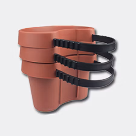 Plastic Vertical Hanging Wall Garden Pots Flower Pots 3 Plant Pots