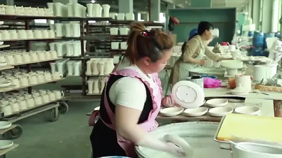 Pot de fleur en céramique de bonsaï de plante émaillée