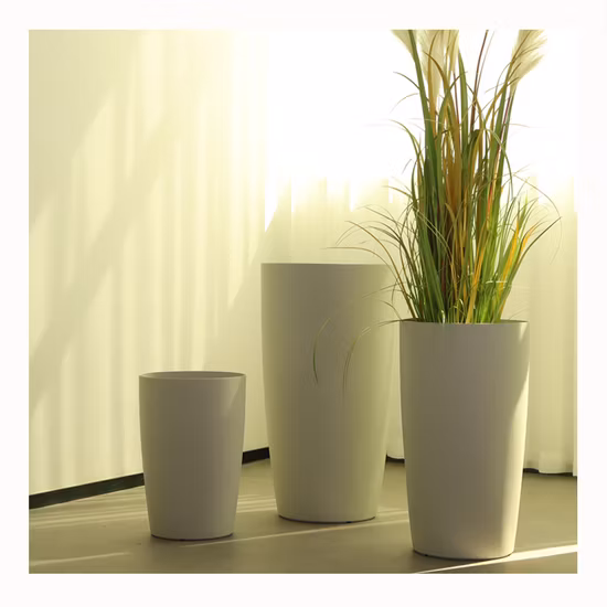 Meilleur prix haute qualité moderne décoration de la maison épais carré en plastique Pot de fleur plante Pot jardin planteur
