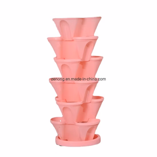 Pot de tour empilable Pots de fleurs en plastique de culture hydroponique pour plantes