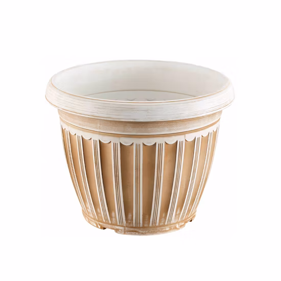 Pot de fleurs rond en plastique de 5 à 20 pouces Pot de plantes de jardin (KD2000-KD2013)